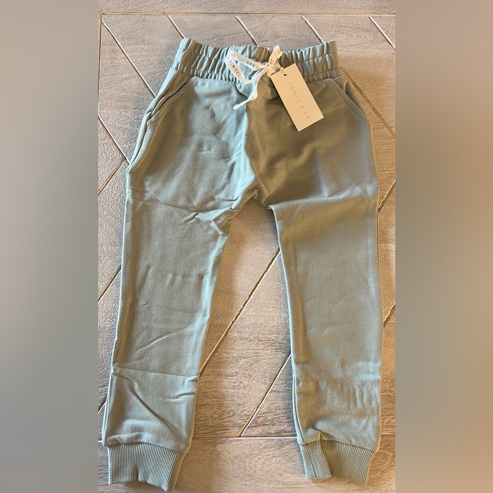 Jamie Kay Aqua Grey Morgan pant 4t NWT